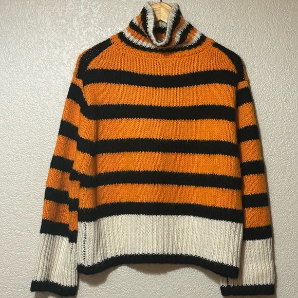 ZARA High Neck Wool Knit Sweater Size S - Picture 7 of 11